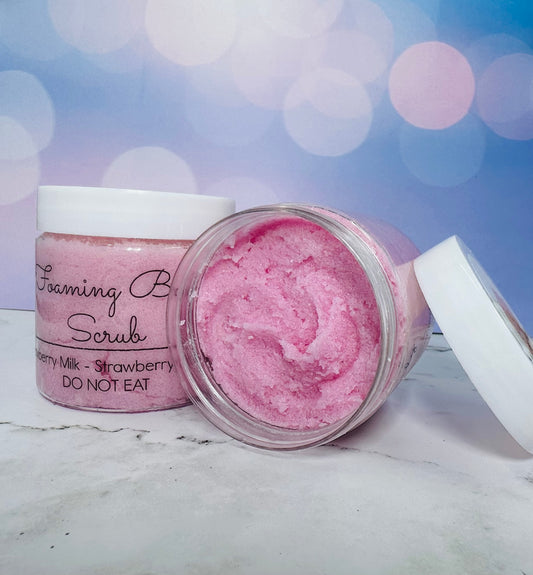 Strawberry Milk Foaming Body Scrub