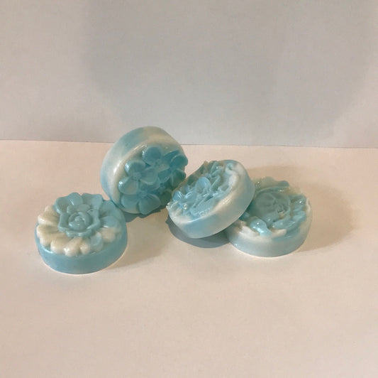 Light Blue Flower Soaps